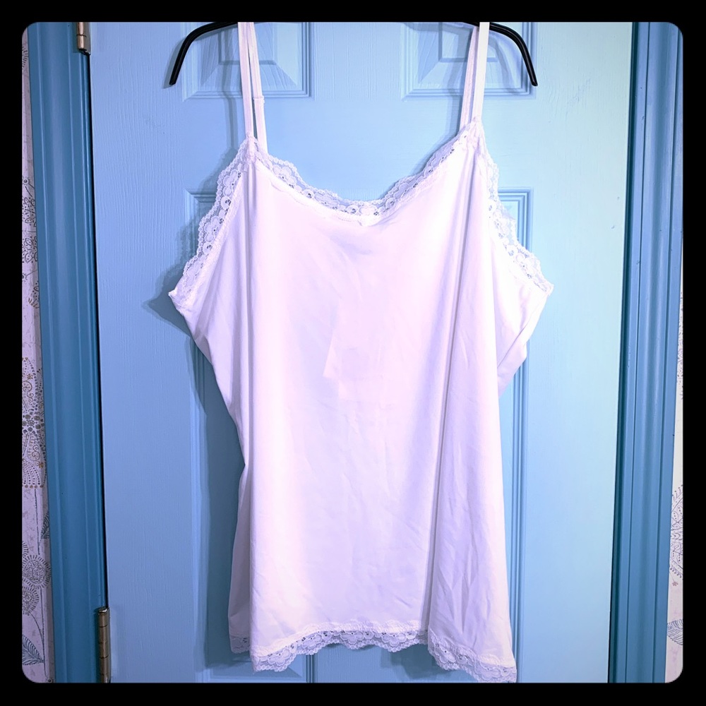 Fashion Bug Lace Accented Tank Top 284